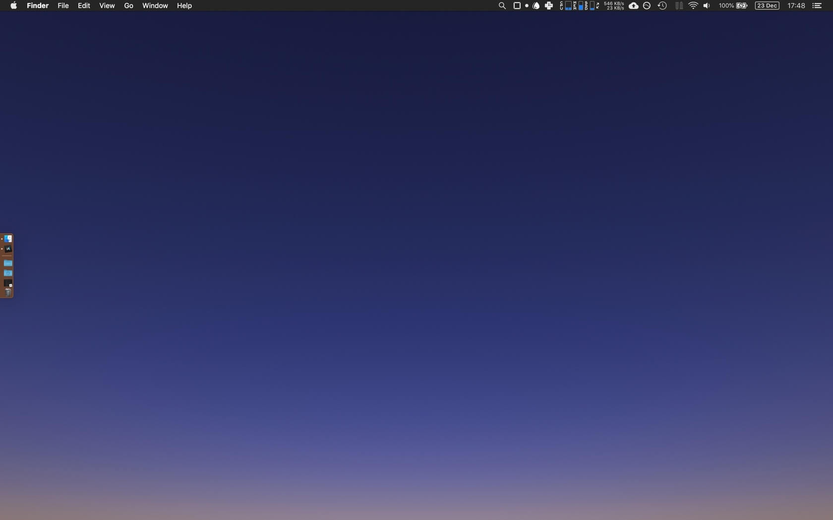 Screenshot of my macOS Desktop